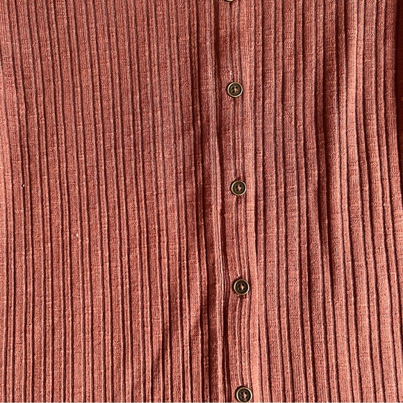 Wild Fable | Ribbed Button-Down Dress - Picture 4 of 5